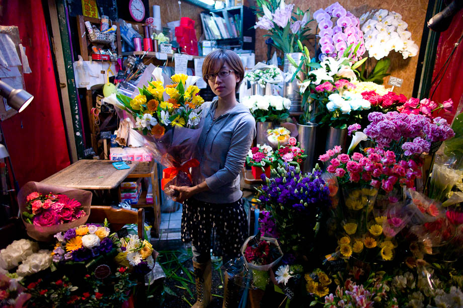 Flowers in Nishi Azabu