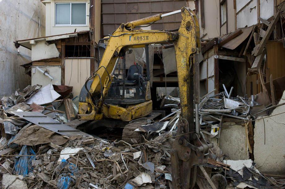 Construction in Nakameguro, Tokyo, Japan