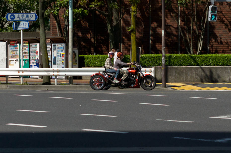 Motorcycle in Nakameguro, Tokyo, Japan
