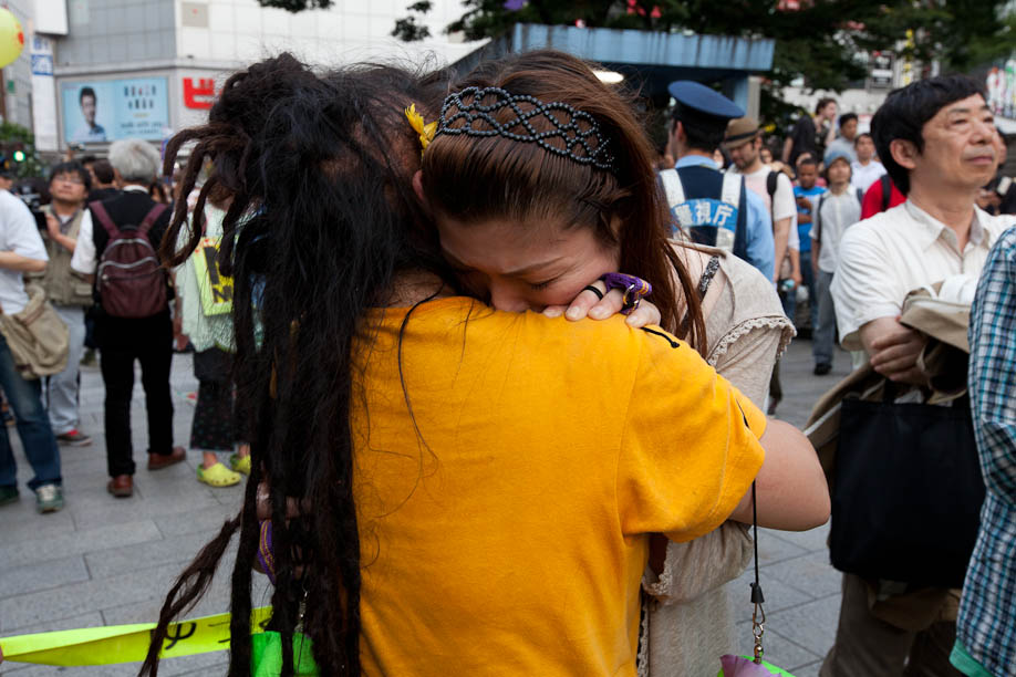 Anti Nuclear protest in Tokyo, Japan on June 11, 2011. 6月11日2011年に東京で原発反対デモ。