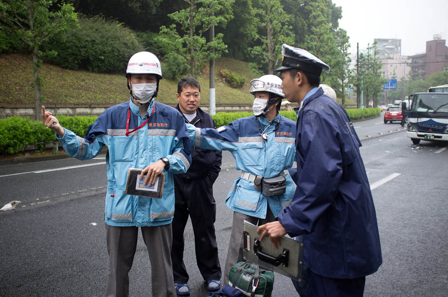 Car accident in Tokyo