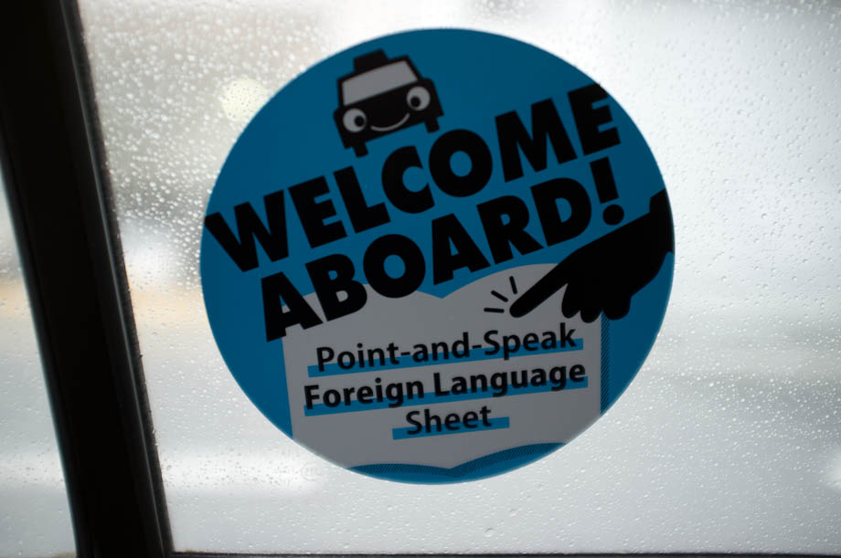 Point and Speak Taxi Support in Tokyo