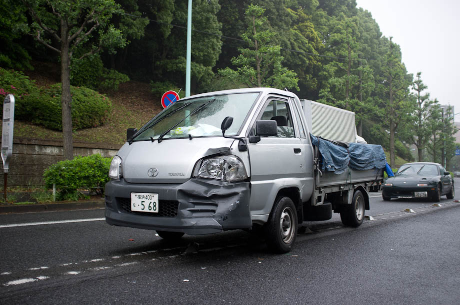 Car accident in Tokyo