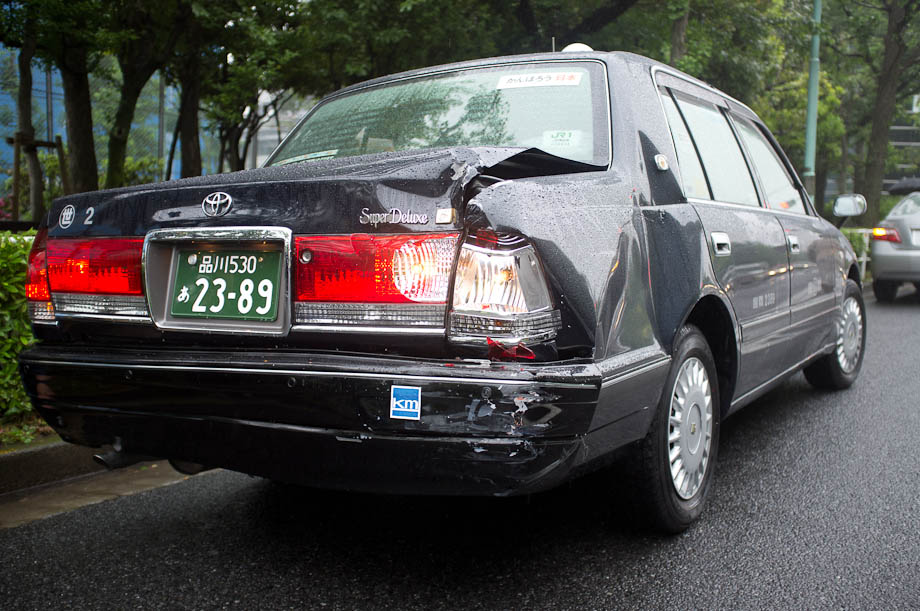 Car accident in Tokyo