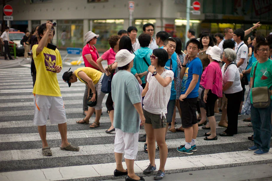 Chinese Tourist in Ginza