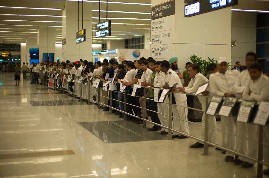 Arrivals in Delhi