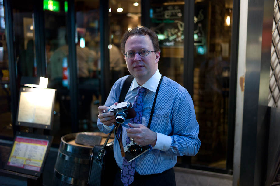 Pieter with his cameras