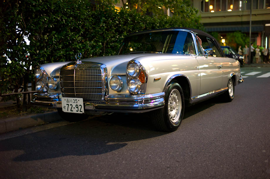 Old Mercedes in Ginza