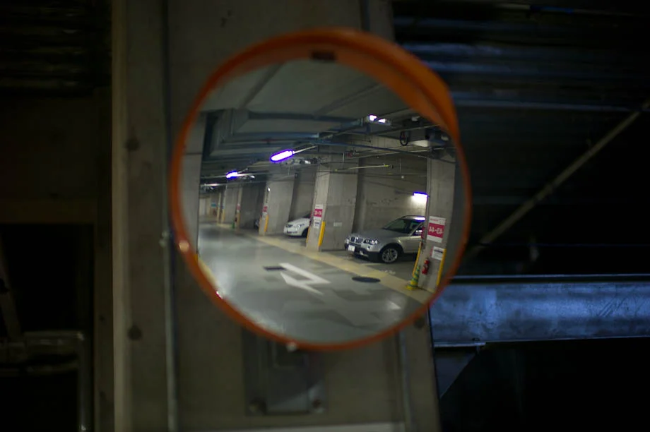 Parking Garage Mirror in Tokyo