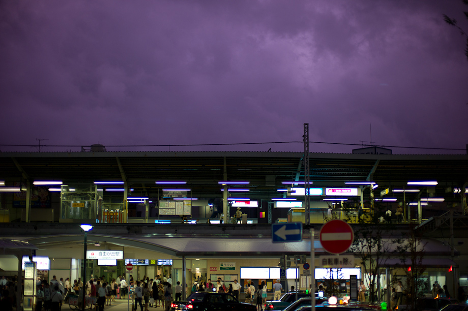 Typhoon approaching Tokyo