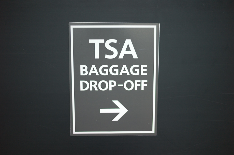 TSA Baggage Drop off