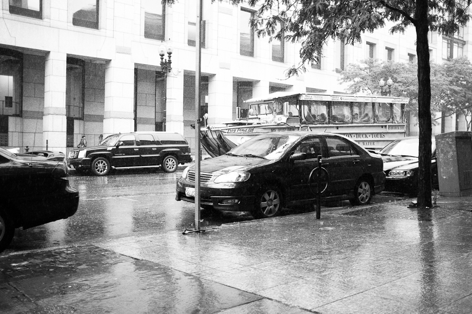 Raining in Boston