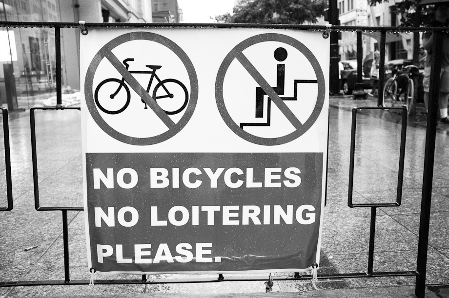 No Bicyles