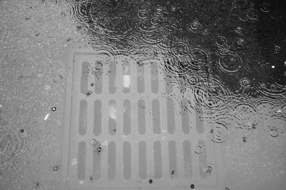 Rain from Irene in Boston