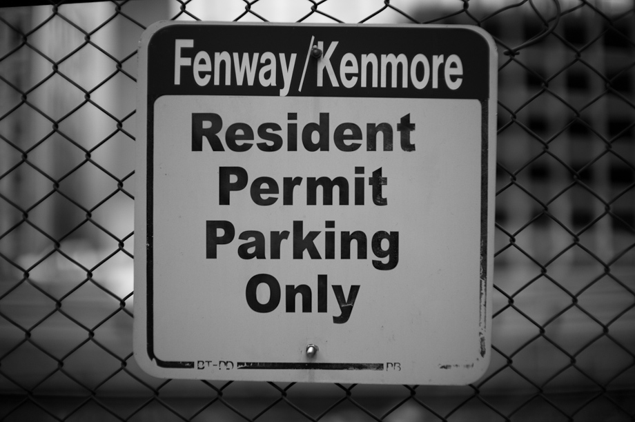 Fenway resident Parking only