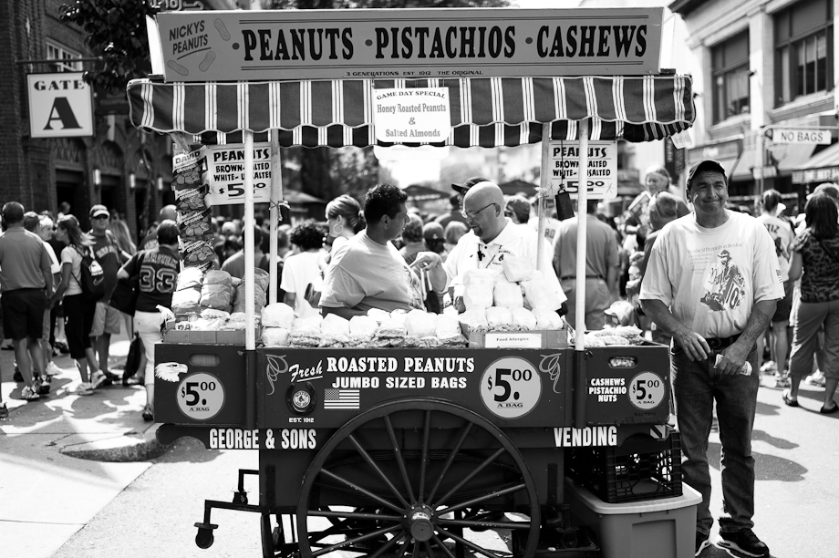 Peanuts, Pistachios and Cashews at Fenway Park in Boston