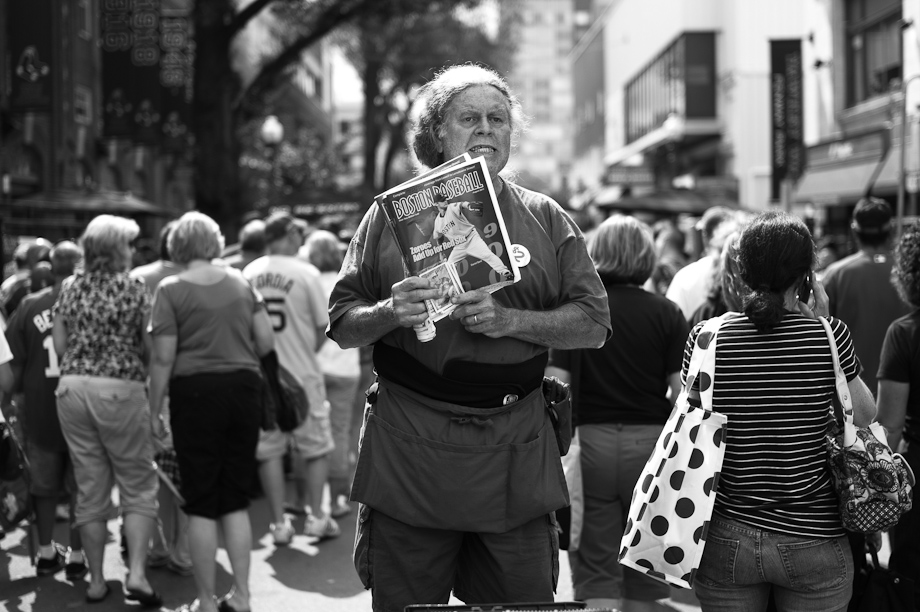 Selling Programs at Fenway Park