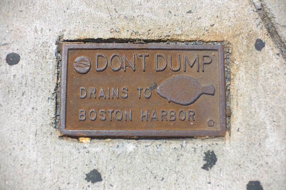 Don't Dump Drains to Boston Harbor
