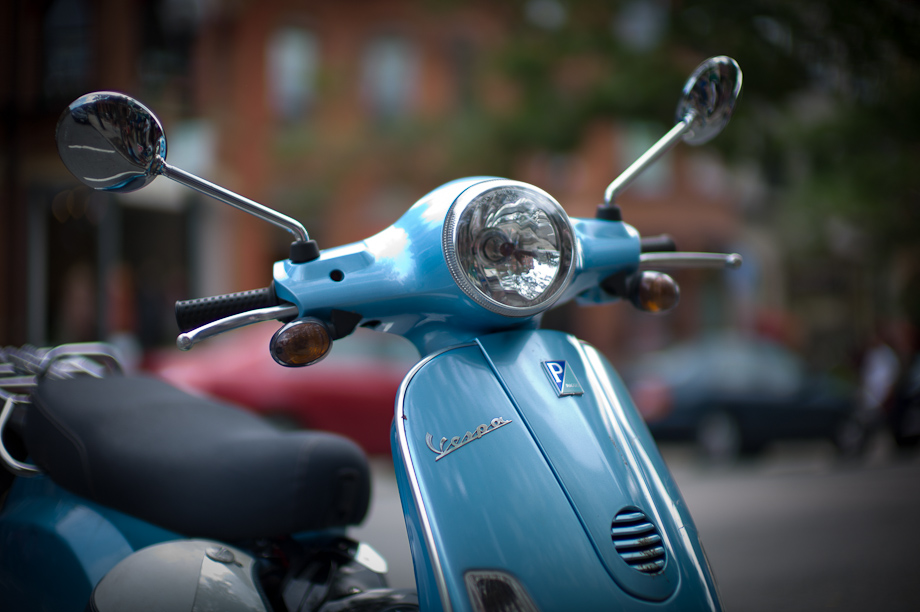 Vespa on Newbury Street