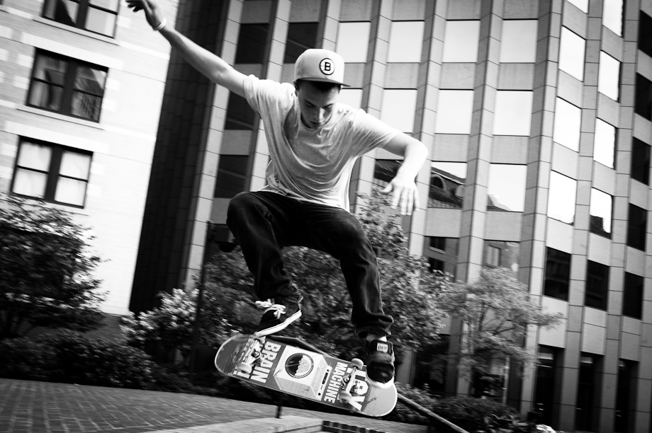 Skateboarding in Boston