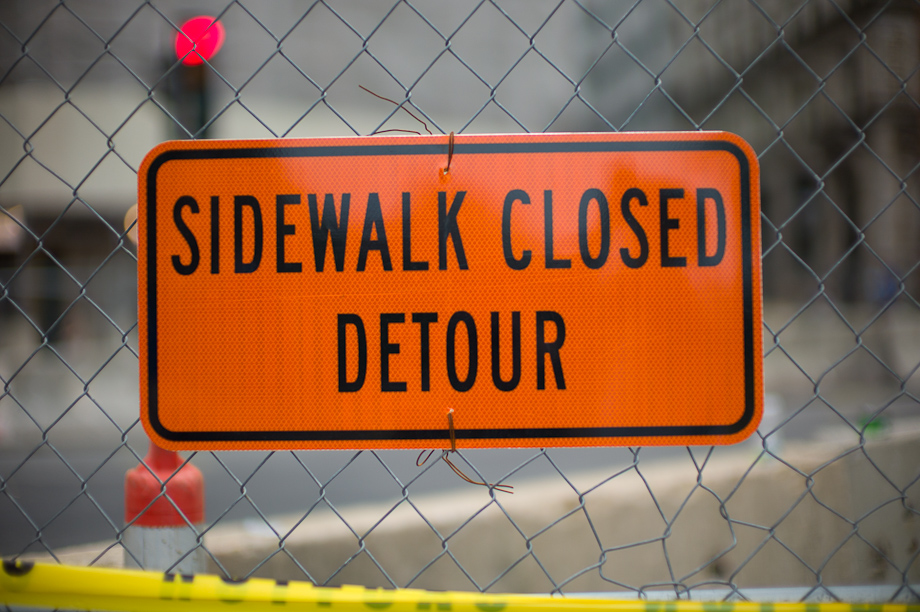 Sidewalk Closed Detour