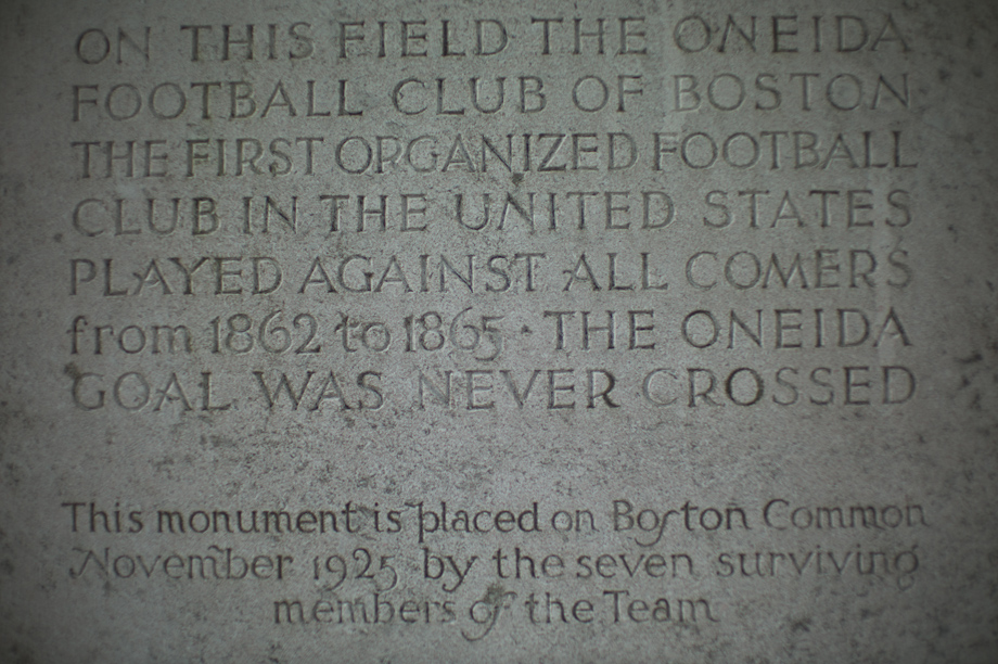 The place of the first football game in America