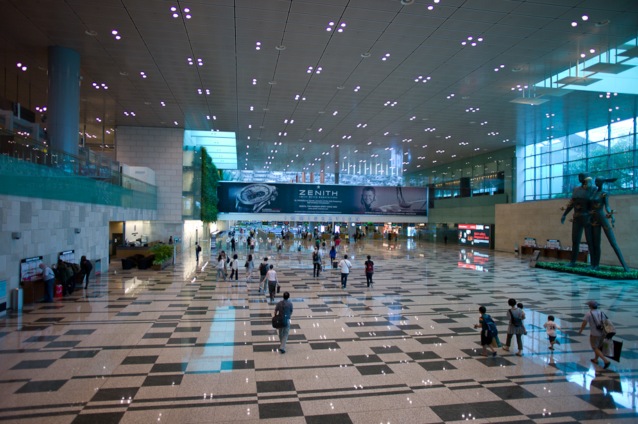 Changhi Airport in Singapore
