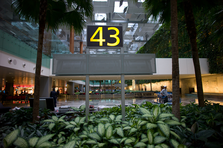Changhi Airport in Singapore