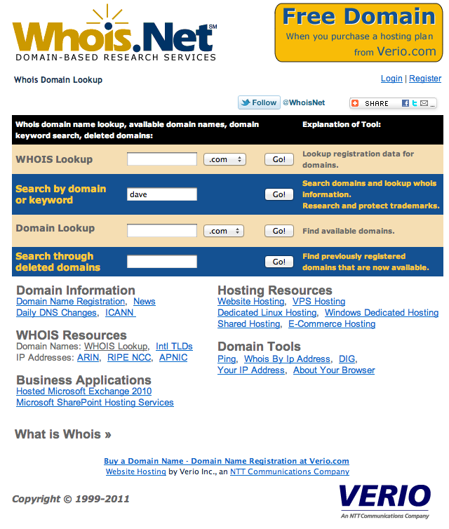 www.whois.net