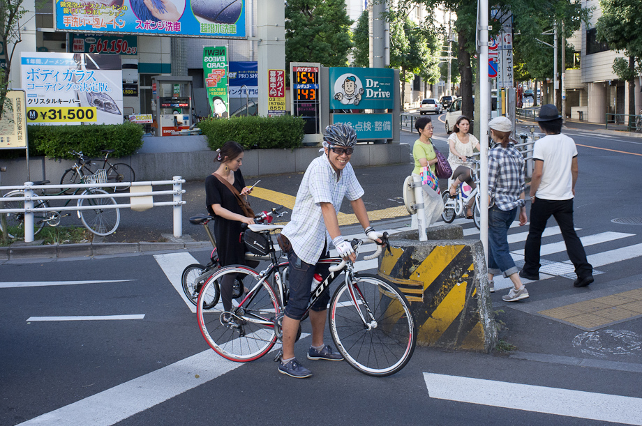 Cyclist in Tokyo