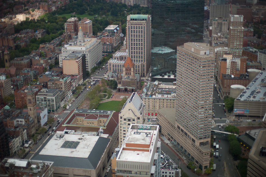 View from The Prudential Building in Boston