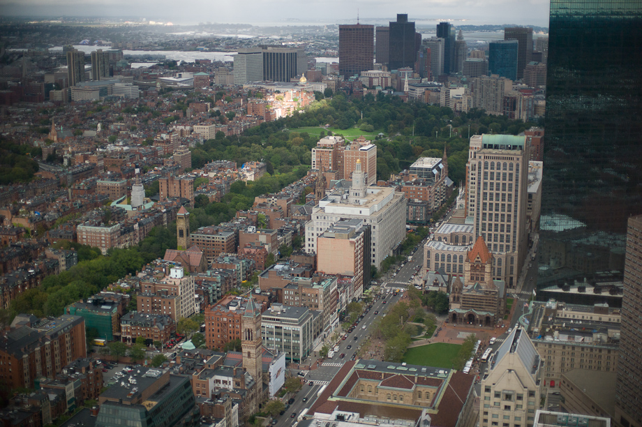 View from The Prudential Building in Boston