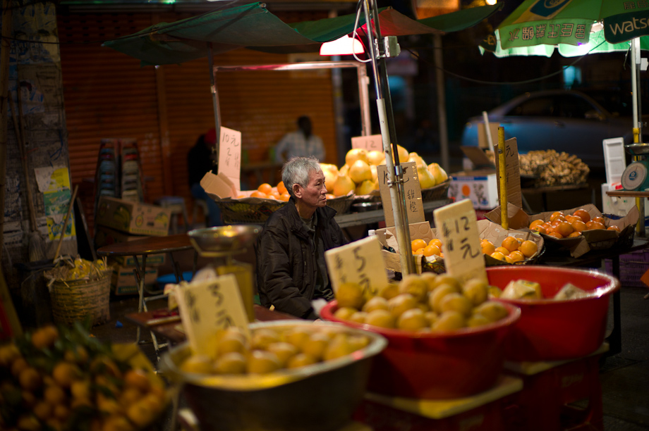 Fruit Seller in Mongkok