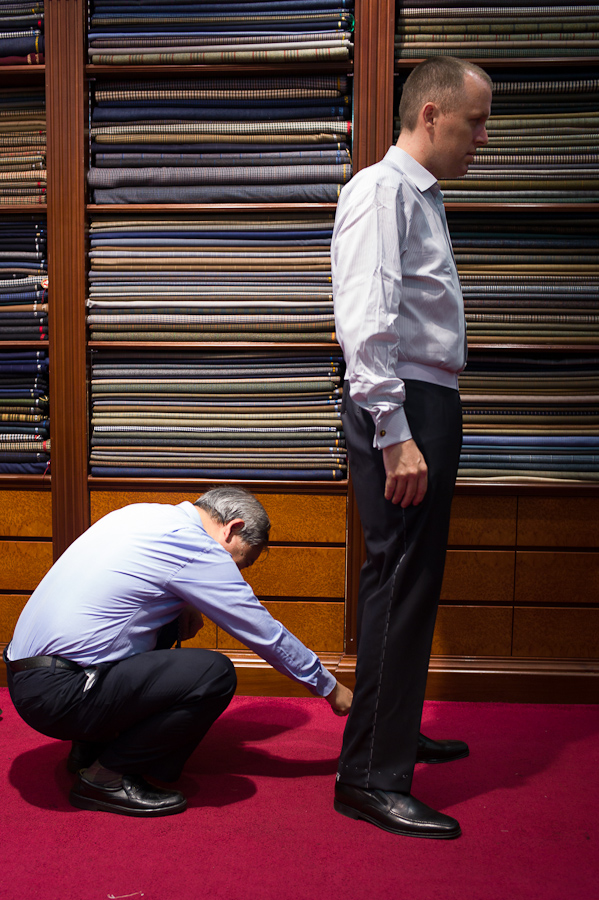 Getting a suit tailored in Hong Kong