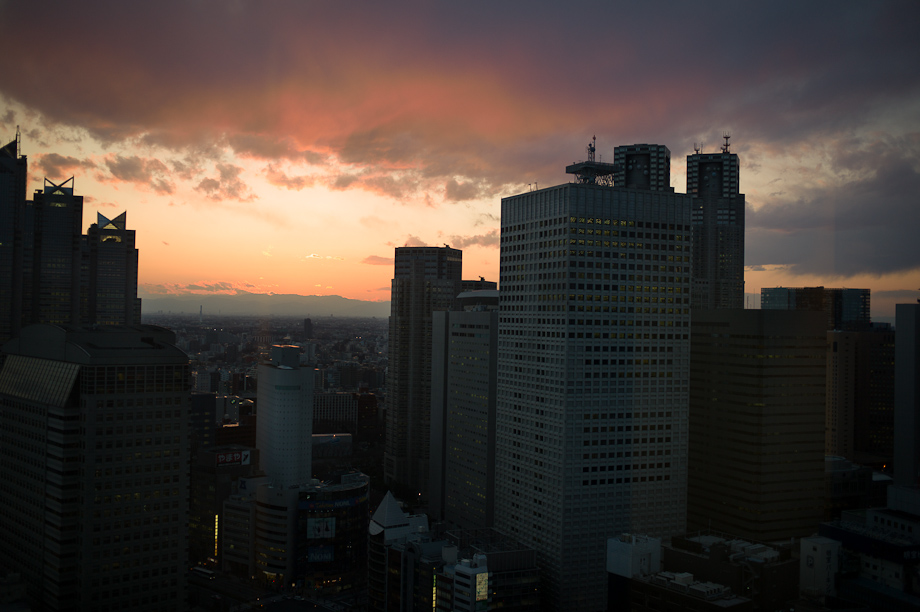 Sunset over Shinjuku