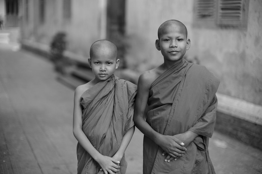 Young Monks in Phnom Penh, Cambodia