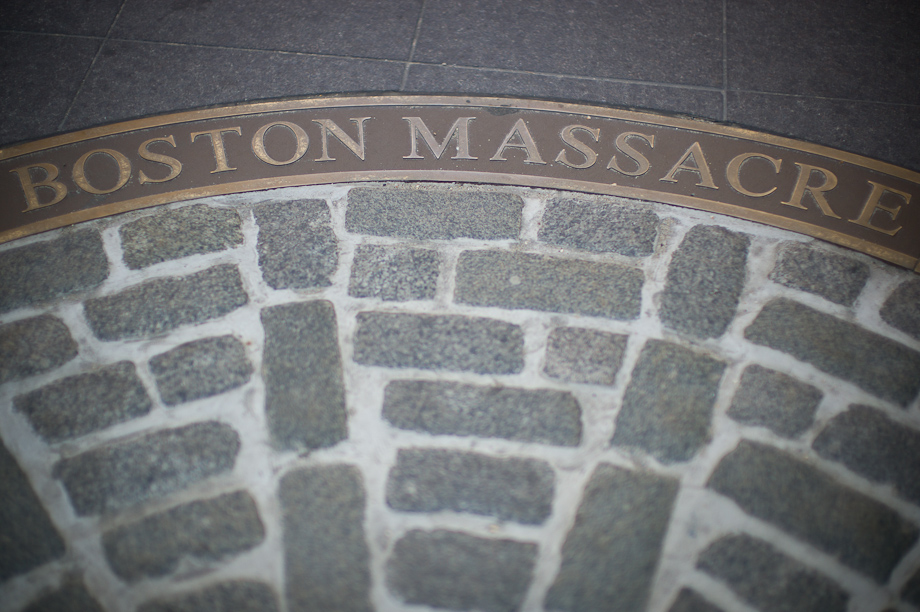 The site of the Boston Massacre