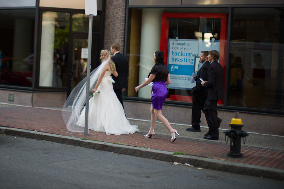 Bride on the street