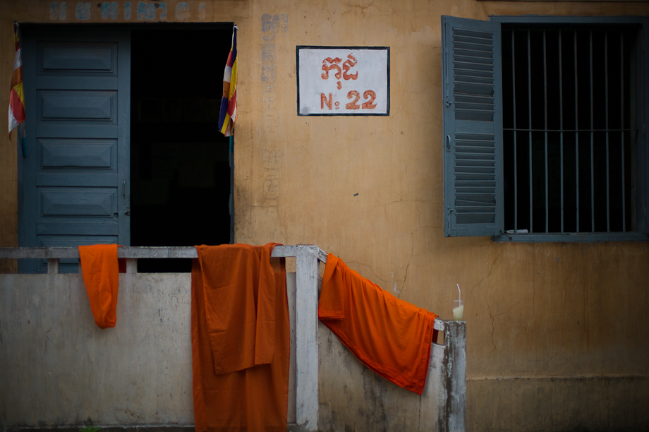 Monks in Phnom Penh Cambodia