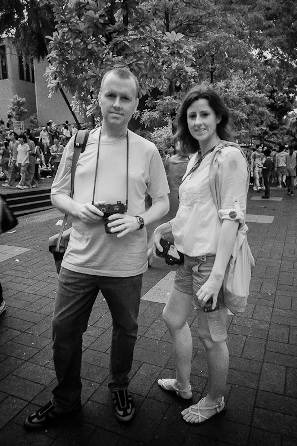 Dave Powell and Becky Benians
