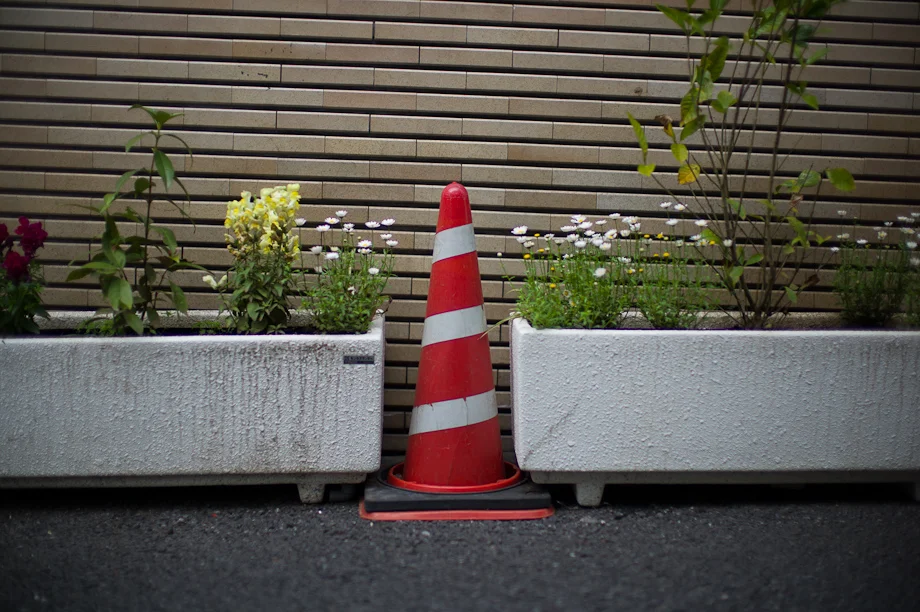 Excessive use of cones in Tokyo