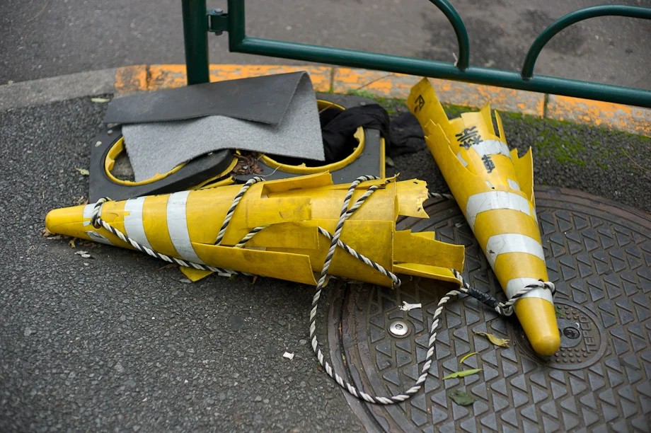 Excessive use of cones in Tokyo