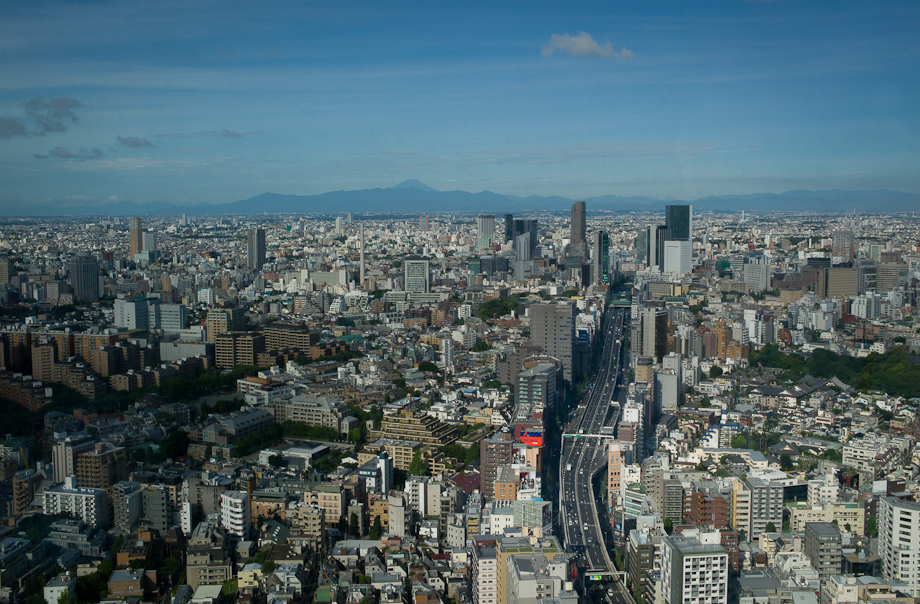 A view of Mt Fuji from Tokyo, Japan