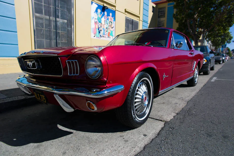 1960s Candy Apple Red Mustang