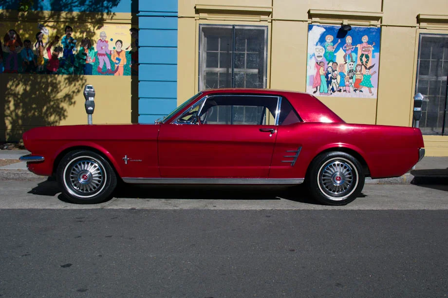 1960s Candy Apple Red Mustang