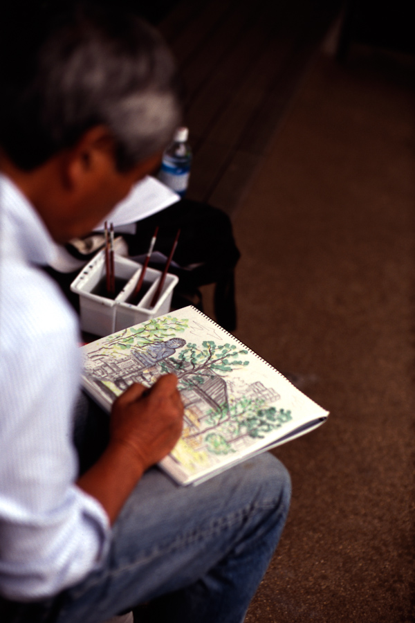 Drawing in Yanaka