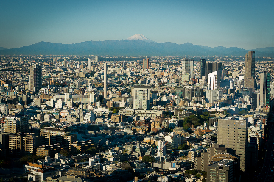 Mt Fuji viewed from Tokyo