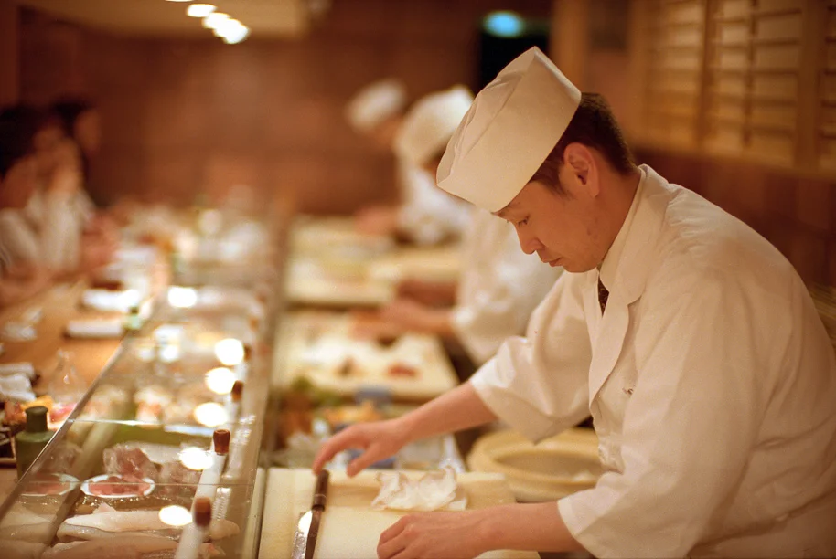 Sushi in Shibuya