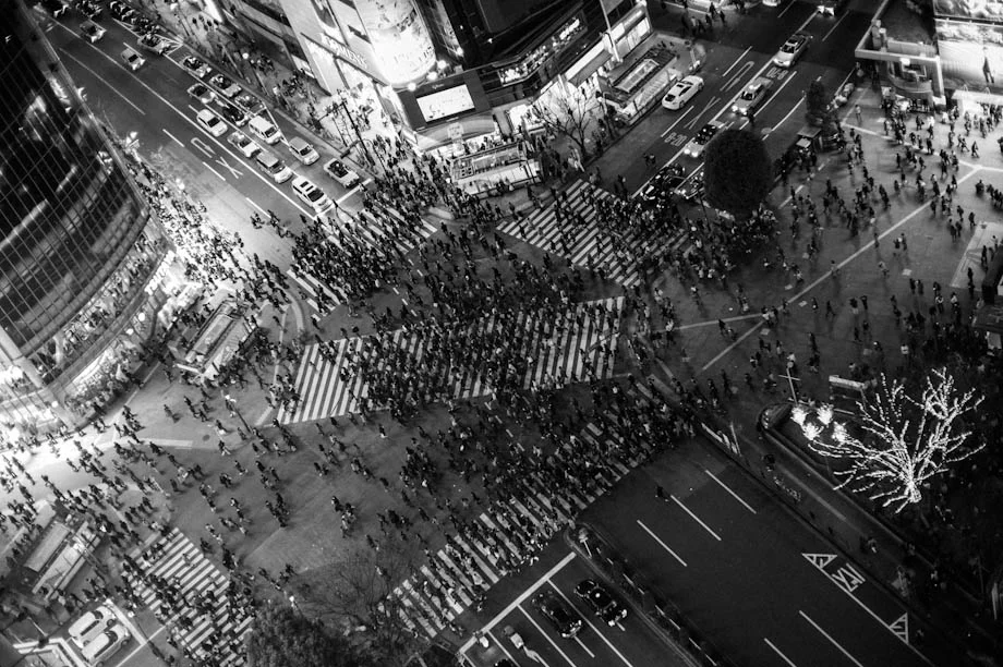 Shibuya Crossing from above