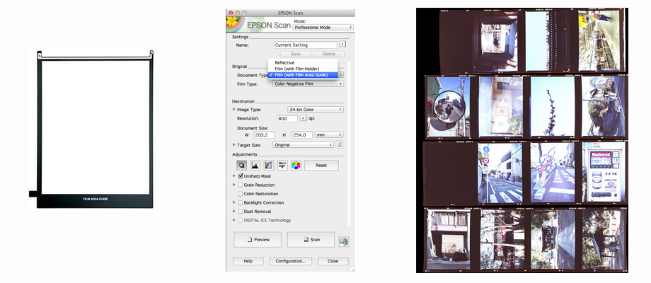 Making a contact sheet with EpsonScan